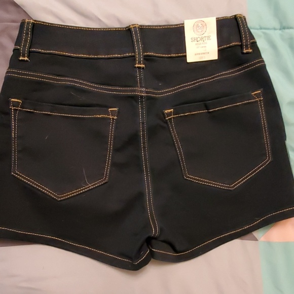 Dark blue denim shorts - Picture 4 of 9